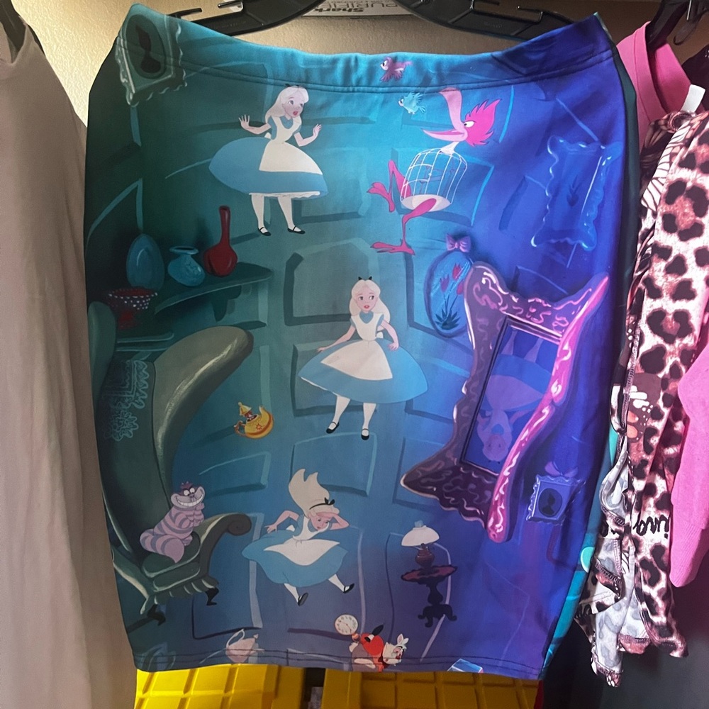 Blackmilk Alice in Wonderland skirt XL EC